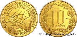 AFRIQUE ÉQUATORIALE FRANÇAISE - CAMEROUN Essai de 10 Francs 1958 Paris