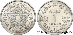 MAROC - PROTECTORAT FRANÇAIS Essai de 1 Franc AH 1370 1951 Paris