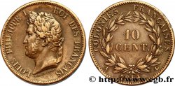 FRENCH COLONIES - Louis-Philippe, for Marquesas Islands 10 Centimes 1844 Paris