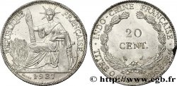 INDOCHINE FRANÇAISE 20 Centièmes 1937 Paris