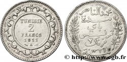 TUNISIE - PROTECTORAT FRANÇAIS 2 Francs AH1329 1911 Paris - A