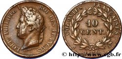 COLONIES FRANÇAISES - Louis-Philippe pour la Guadeloupe 10 Centimes Louis Philippe Ier 1839 Paris - A