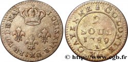 FRANZÖSISCHE-GUAYANA 2 Sous colonies de Cayenne 2r type 1789 Paris - A