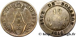 ÎLE DE BOURBON (ÎLE DE LA RÉUNION) 10 Cent. 1816  TTB 