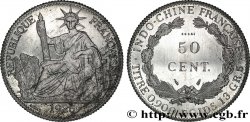 FRENCH INDOCHINA Essai de 50 Cent en aluminium, lourd 1936 Paris