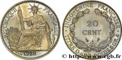 INDOCINA FRANCESE 20 Centièmes (Essai) Cupro-Nickel 1928 Paris 