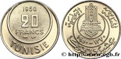TUNISIA - French protectorate 20 Francs 1950 Paris