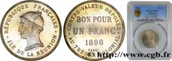 REUNION INSEL Essai de 1 Franc frappe médaille 1896 Paris