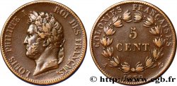 FRENCH COLONIES - Louis-Philippe for Guadeloupe 5 Centimes Louis Philippe Ier 1839 Paris - A