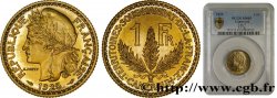 KAMERUN - FRANZÖSISCHE MANDAT 1 Franc, pré-série de Morlon poids lourd, 5 grammes 1925 Paris