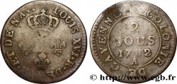 FRENCH GUYANA 2 Sous colonies de Cayenne 2e type  1781 Paris - A