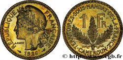 CAMEROUN - TERRITOIRES SOUS MANDAT FRANÇAIS 1 Franc léger - Essai de frappe de 1 franc Morlon - 4 grammes 1926 Paris