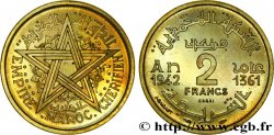 MAROC - PROTECTORAT FRANÇAIS Essai de 2 Francs 1942 Paris