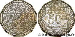 MOROCCO - FRENCH PROTECTORATE Essai léger en piefort de 50 Centimes en cupro-nickel, 5 grammes (1925) Paris