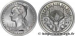 CÔTE FRANÇAISE DES SOMALIS 2 Francs Union Française 1948 Paris