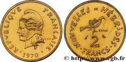 NEW HEBRIDES (VANUATU since 1980) Essai de 2 Francs 1970 Paris