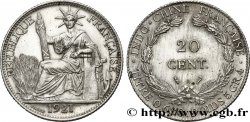 FRENCH INDOCHINA 20 Centièmes 1921 Paris AU 