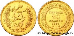 TUNESIEN - Französische Protektorate  20 Francs or Bey Ali AH 1315 1897 Paris