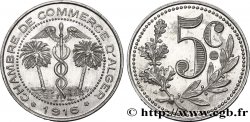 ALGERIEN 5 Centimes Chambre de Commerce d’Alger caducée entre deux palmiers 1916 