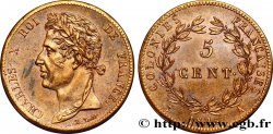 COLONIAS FRANCESAS - Charles X, para Guayana y Senegal 5 Centimes Charles X 1825 Paris - A