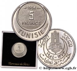 TUNISIA Essai de 5 Francs 1954 Paris 