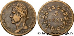 COLONIE FRANCESI - Carlo X, per Martinica e Guadalupa 5 Centimes Charles X 1827 La Rochelle - A 