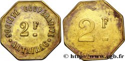 ARGELIA 2 Francs Société Coopérative Altairac N.D. 