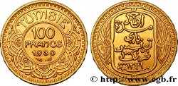 TUNISIA - Protettorato Francese 100 Francs or frappée au nom du Bey Ahmed 1930 Paris 