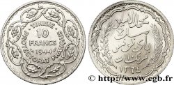 TUNISIA - French protectorate 10 Francs au nom du Bey Mohamed Lamine an 1364 1944 Paris
