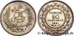 TUNESIEN - Französische Protektorate  50 Centimes AH 1308 1891 Paris