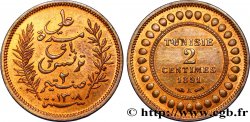 TUNISIE - PROTECTORAT FRANÇAIS 2 Centimes AH1308 1891 