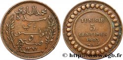 TUNISIA - Protettorato Francese 5 Centimes AH1321 1903 Paris 