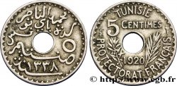 TUNISIA - Protettorato Francese 5 Centimes AH1339 1920 Paris 
