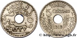 TUNISIA - Protettorato Francese 5 Centimes AH 1337 1918 Paris 