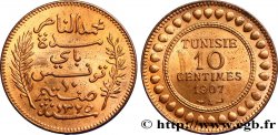 TUNISIA - French protectorate 10 Centimes AH1325 1907 Paris