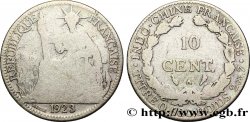 INDOCHINE FRANÇAISE 10 Centièmes 1923 Paris B+ 