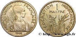 INDOCHINE FRANÇAISE 1 Piastre 1946 Paris SUP 