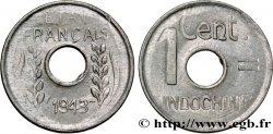 FRANZÖSISCHE-INDOCHINA 1 Centième 1943 Hanoï VZ 