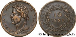 COLONIES FRANÇAISES - Charles X, pour la Martinique et la Guadeloupe 10 Centimes Charles X 1827 La Rochelle - H