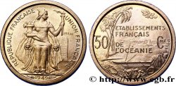 POLYNÉSIE FRANÇAISE - Océanie française Essai de 50 Centimes établissements français de l’Océanie 1949 Paris