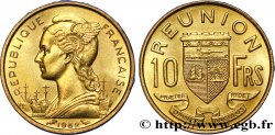 ÎLE DE LA RÉUNION 10 Francs 1964 Paris SPL 