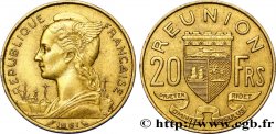 ISLA DE LA REUNIóN 20 Francs Marianne / armes 1961 Paris