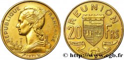 ÎLE DE LA RÉUNION 20 Francs 1971 Paris SUP 
