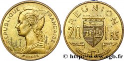 ÎLE DE LA RÉUNION 20 Francs Marianne / armes 1964 Paris
