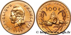 FRANZÖSISCHE-POLYNESIEN 100 Francs I.E.O.M Marianne / Paysage polynésien 1992 Paris