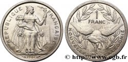 NUEVA CALEDONIA 1 Franc I.E.O.M. représentation allégorique de Minerve / Kagu, oiseau de Nouvelle-Calédonie 1981 Paris