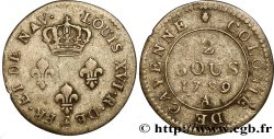 GUYANE FRANÇAISE 2 Sous colonies de Cayenne 2e type 1789 Paris - A