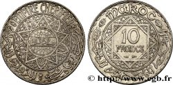 MOROCCO - FRENCH PROTECTORATE 10 Francs an 1352 1933 Paris AU 