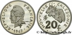NEUKALEDONIEN Essai de 20 Francs Marianne / buffles 1967 Paris