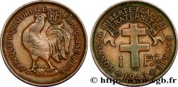 FRENCH EQUATORIAL AFRICA - FREE FRANCE  1 Franc 1943 Prétoria